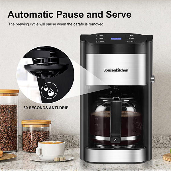 Bonsenkitchen 12Cup Coffee Maker & Reviews Wayfair